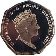 50 Pence - Elizabeth II Summer Olympic Games - Kayak