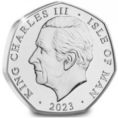 50 Pence - Charles III Anthem - Send Him Victorious, Silver Proof