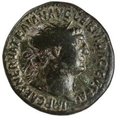 Dupondius - Trajan TR P VII IMP IIII COS V P P S C, Abundantia
