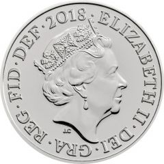 1 Penny - Elizabeth II 5th portrait, Portcullis, Silver
