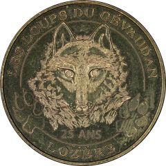 Monnaie de Paris Tourist Token - Lozère Les loups du Gévaudan - 25 ans