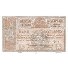5 Pounds Bank of Scotland