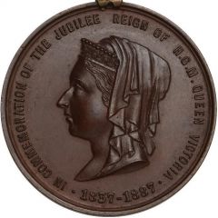 Medal - Victoria Golden Jubilee, Crewe, bronze