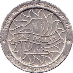 1 Dollar Gaming Token - Trump Taj Mahal Casino Atlantic City, New Jersey