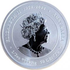 50 Cents In the name of Elizabeth II, 6th Portrait - Year of the Dragon - Silver Bullion