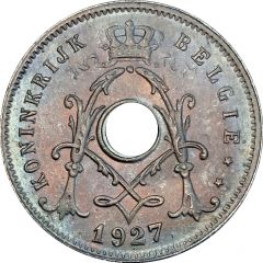 5 Centimes - Albert I Dutch text