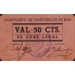 50 Céntimos Martorelles de Baix