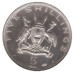 5 Shillings Crowned crane