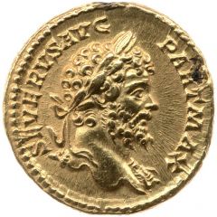 Aureus - Septimius Severus S P Q R OPTIMO PRINC