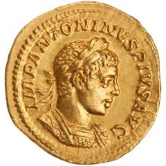 Aureus - Elagabalus P M TR P III COS III P P