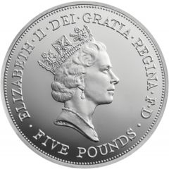 5 Pounds - Elizabeth II 3rd portrait, Coronation Jubilee, Silver Proof