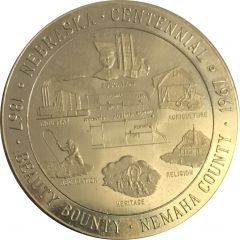 Token - Nebraska Centennial Nemaha County