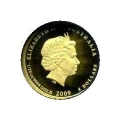 5 Dollars - Elizabeth II 4th Portrait - Australian Kookaburra - Gold Set