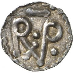 Denier - Pepin the Short Chalon mint