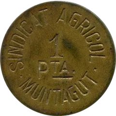 1 Peseta - Sindicat Agricol