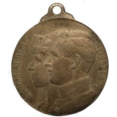 Medal - Albert I and Elisabeth Liège la Vaillante