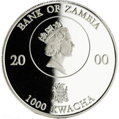 1000 Kwacha - Elizabeth II Queen Mother