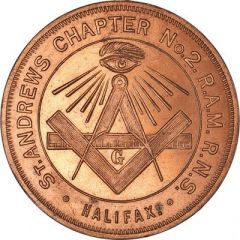 Masonic Penny - St. Andrews Chapter No. 9 Halifax, Nova Scotia