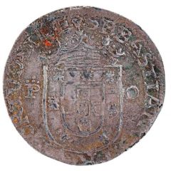 Tostão `P-O` - Sebastião I 2nd type, Porto mint