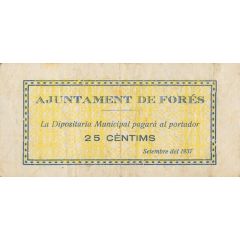 25 Céntimos Forès