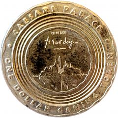 1 Dollar Gaming Token - Caesars Palace Las Vegas, Nevada