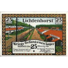 25 Pfennig Kriegs Gefangenen Lager