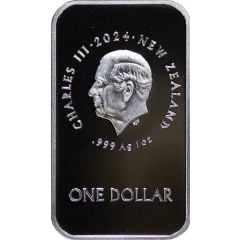 1 Dollar - Charles III Fuller Portrait - Paris Olympics, Silver Proof Ingot