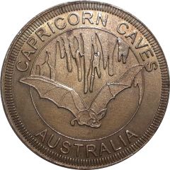 Medal - QLD - Capricorn Caves Tourist Souvenir