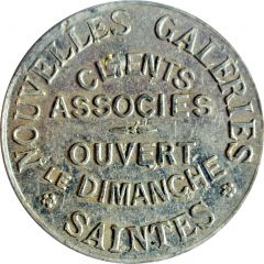15 Centimes - Nouvelles galeries Saintes