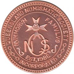 Medal - Year 2000 Dinner Queensland Numismatic Society Medal