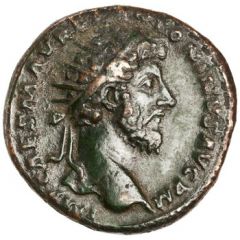 Dupondius - Marcus Aurelius and Lucius Verus CONCORD AVGVSTOR TR P XV COS III S C