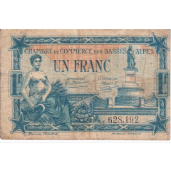 1 Franc - Chambre de Commerce des Basses-Alpes 04