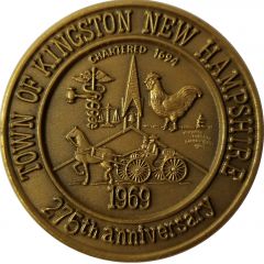 Medal - Town of Kingston, New Hampshire 275th Anniversary