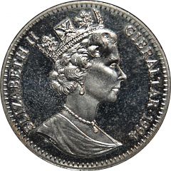 1 Crown - Elizabeth II First Man on the Moon - Return journey