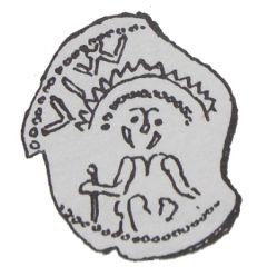 Denier Bracteate - Wladyslaw III Spindleshanks or Wladyslaw Odonic Gniezno or Poznań mint