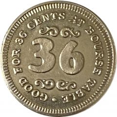 Token - Good For 36 cents at Bourse Table