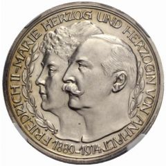 5 Mark - Frederick II Silver Wedding - Pattern