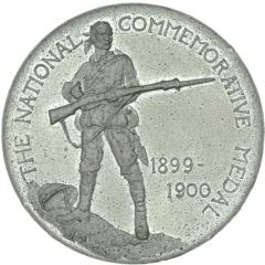 Medal 'The Absent-Minded Beggar', white metal