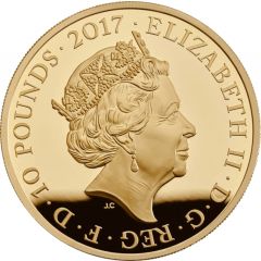10 Pounds - Elizabeth II Soldier, Gold Proof