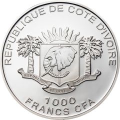 1000 Francs CFA Mammoth