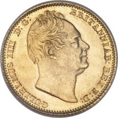 1/2 Sovereign - William IV small type