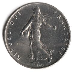 1 franc Semeuse Essai, nickel