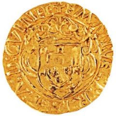 Cruzado - Manuel I Lisboa mint