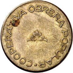 1 Peseta - Cooperativa Obrera Popular