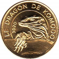 Jeton touristique - Arthus Bertrand - Val de Reuil - Biotropica - Le Dragon Komodo