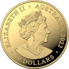 10 Dollars - Elizabeth II 6th Portrait - Kangaroo - Gold Proof