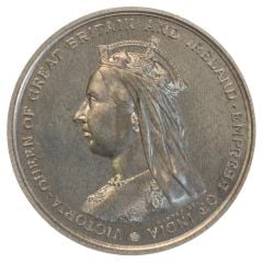 Medal - Victoria Golden Jubilee; A. Wyon, white metal, 38mm