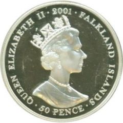 50 Pence - Elizabeth II Charles II
