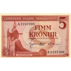 5 Krónur Landsbanki Íslands - Seðlabankinn