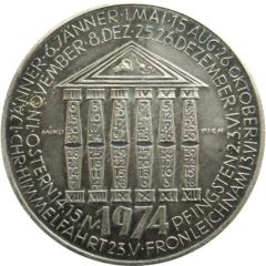 Calendar Medal 1974 Jahresregent Mars